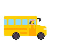 School Bus Sticker by Fiestas Menorca