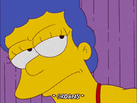 the simpsons frown GIF
