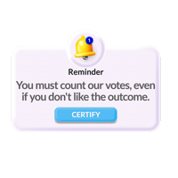 Election Tampering Sticker by Creative Courage