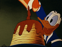 Donald Duck Breakfast GIF