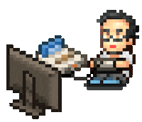 8Bit 16Bit Sticker