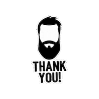 Thanks Thank You Sticker by beardrulez