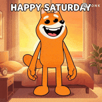 Cartoon Character Happy Saturday GIF by BONK