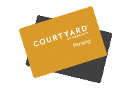 courtyardpenang travel hotel card stay Sticker