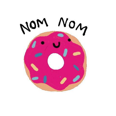 Dessert Eating Sticker by HAPPI HAPPU