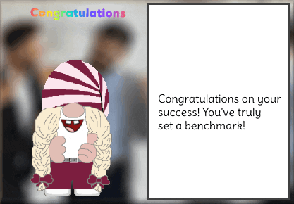 Congratulations Gnome GIF