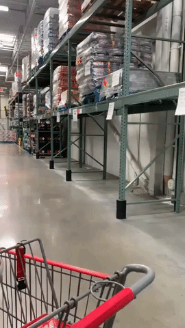 Empty Shelves in Philadelphia Supermarket as Coronavirus Cases Rise