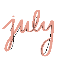 Blogger July Sticker by Adeline Clothing