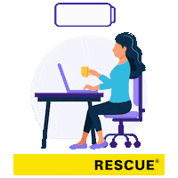 bachrescue work chill relax recharge Sticker