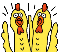 Chicken Gaga Sticker