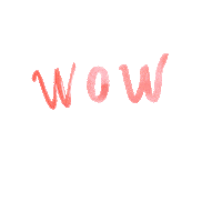 Lettering Wow Sticker