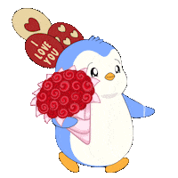 Happy I Love You Sticker by Pudgy Penguins