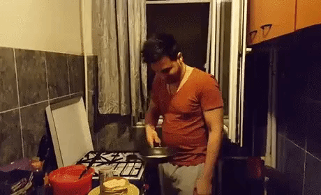 flipping the pancake GIF