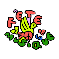 FetedelaMusiqueDeutschland music peace bird musica Sticker