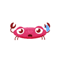 Sick Crab Sticker by PlayKids