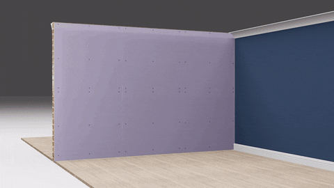 iKoustic giphyupload how to soundproof a wall 3d how to install tecsound tecsound onto a wall GIF