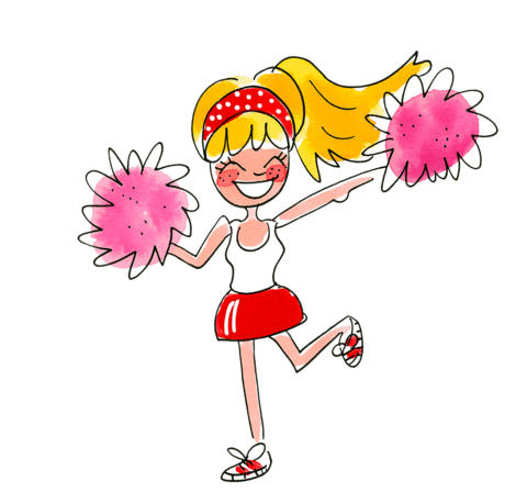 girl cheerleader Sticker by Blond Amsterdam