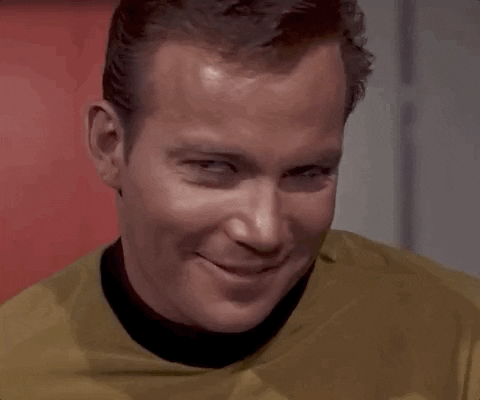 Captain Kirk Drinking GIF by Star Trek