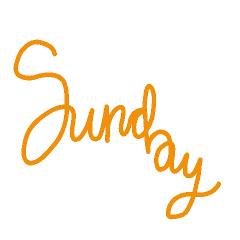 Relax Sunday Sticker by Kristen Vaughn