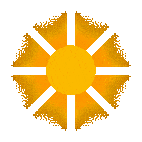 Sun Orange Sticker by Katrin de Buhr