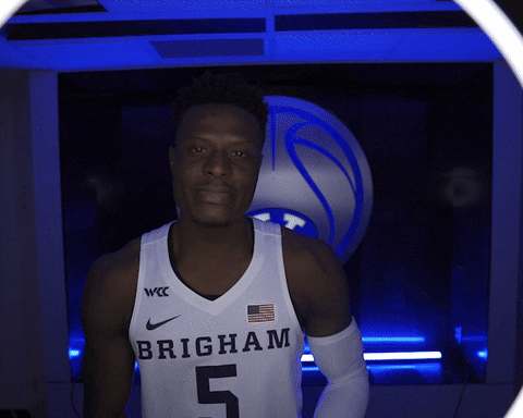 Byu Basketball George GIF by BYU Cougars