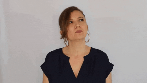 thinking no GIF by Amanda Cee Media
