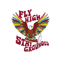 Fly High Vibes Sticker by Mamie Ruth
