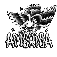 America Tattoo Sticker
