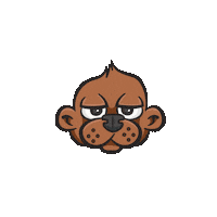 Pixelkult_Bern bear bar skull comic Sticker