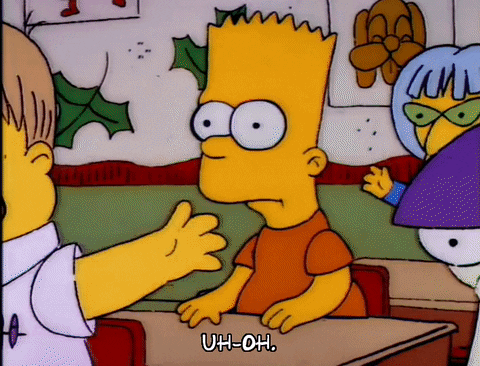 Waving Season 3 GIF by The Simpsons