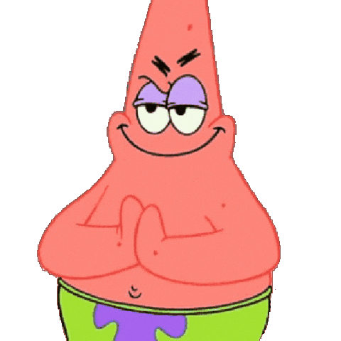 Scheming Patrick Star Sticker