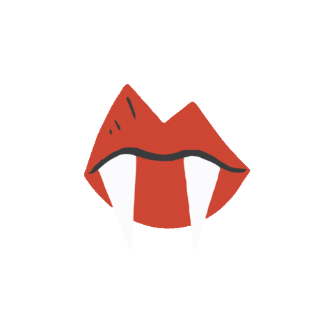 churchofsalem animation halloween lips vampire Sticker