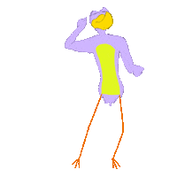 sandkasselstudios dance dancing bird rave Sticker