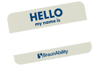 BraunAbilityofficial braun hello my name is wav hellomynameis Sticker