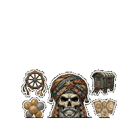 Skull Tarot Sticker