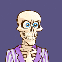 Good Night Skull GIF by mattbag3d