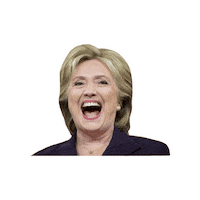 Hillary Clinton Laugh Sticker