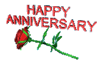 Happy Anniversary 3D Sticker