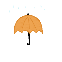 Bookishtaurus fall orange rain autumn Sticker
