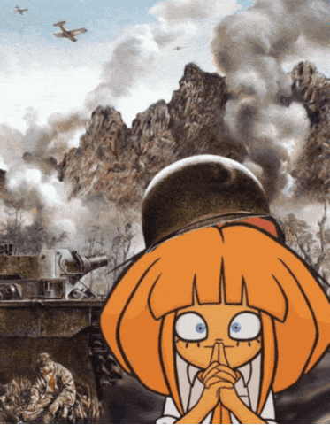 Thousand Yard Stare Ongezellig GIF