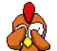 Sad Pixel Sticker