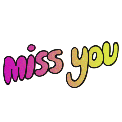 Miss You Friends Sticker by FUN WITH FRIDAY