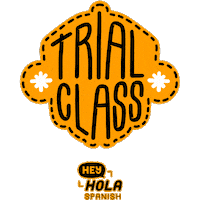 Heyholaspanish travel orange learning spanish Sticker