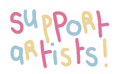 Support Artists Sticker by Marie Boiseau