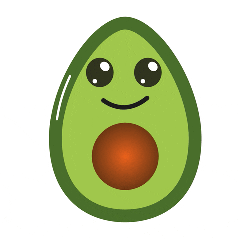 AlbrtoHdzzD giphyupload giphystrobetesting avocado happy avocado GIF