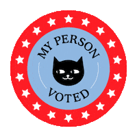Cat Lady Vote Sticker by Cat Person