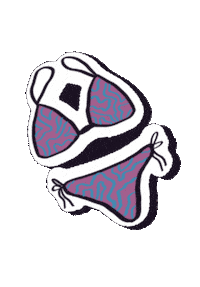 Bikini Zomervakantie Sticker by Office & Design Lidia