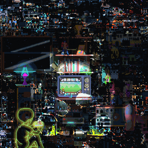 Pixel Playing GIF