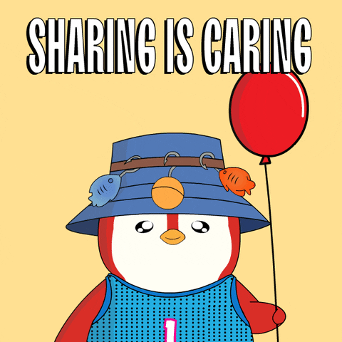 Thanks For Sharing Friends GIF by Pudgy Penguins