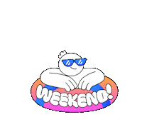 Weekend Swim Sticker by TheLittleLabs